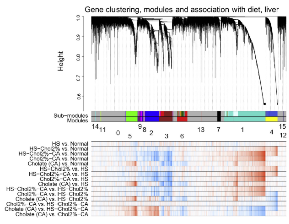Example of gene clustering chart. Click image to visit the original article